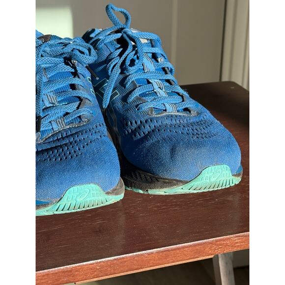 ASICS Gel Kayano 28 Mens 10.5 Blue Aqua Running Shoes Stability Trainer Sneakers main image 16